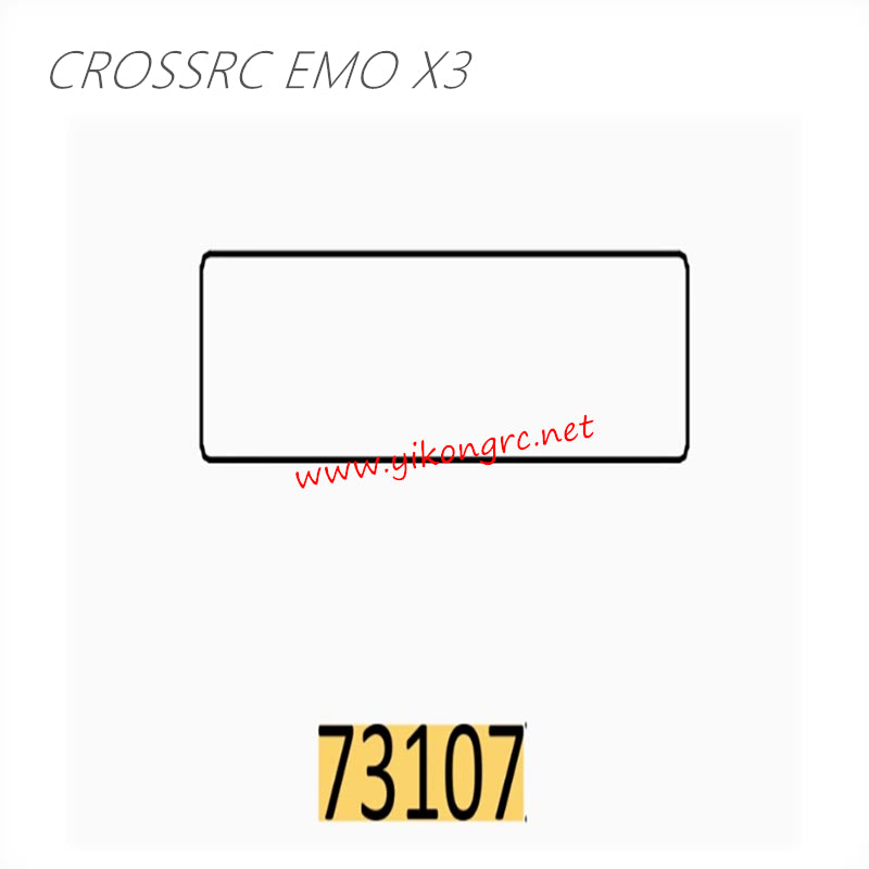 CrossRC EMO X3 Parts Cargo Box Wheel Arch Decorative Aluminum Sheet CS-97401223