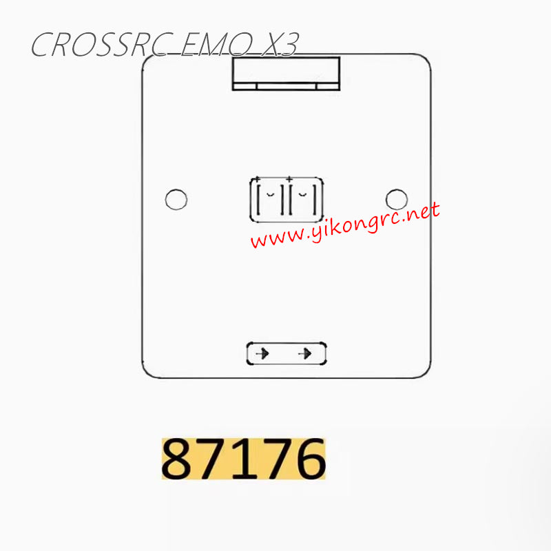 CrossRC EMO X3 Parts Headlight panel CS-97401206