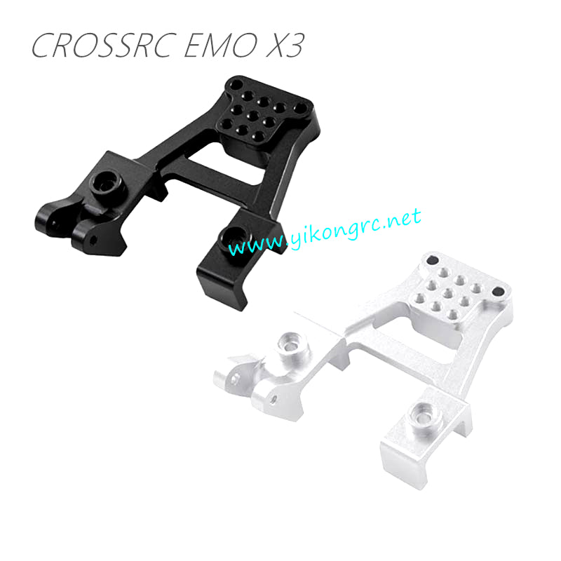 CrossRC EMO X3 Parts Metal 7075 thrust rod shock absorber bracket black and white