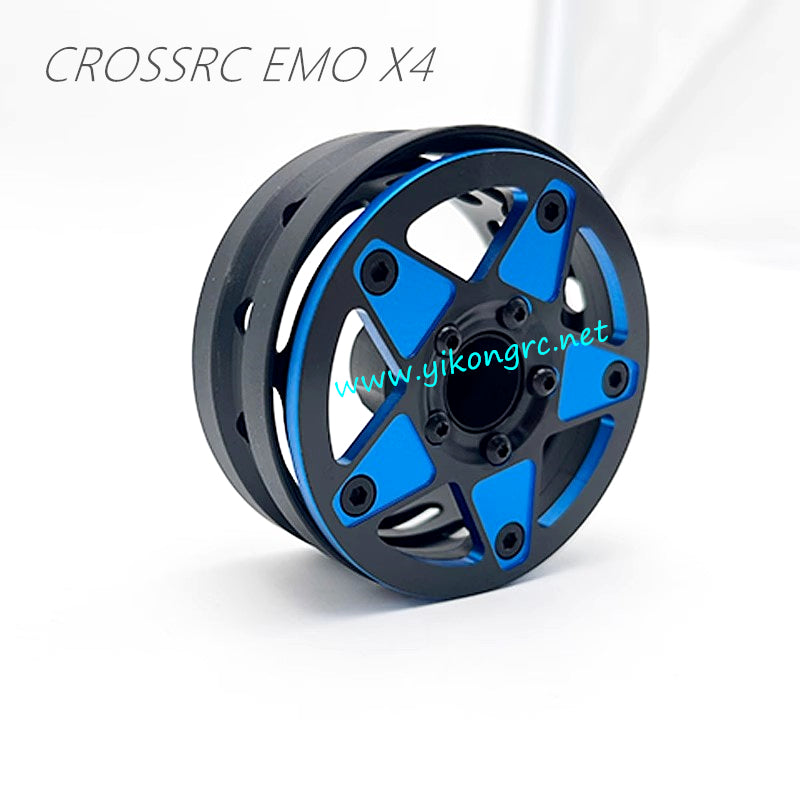 CrossRC EMO X4 Parts 1.9-inch lightweight blue five-pointed star wheel rim front