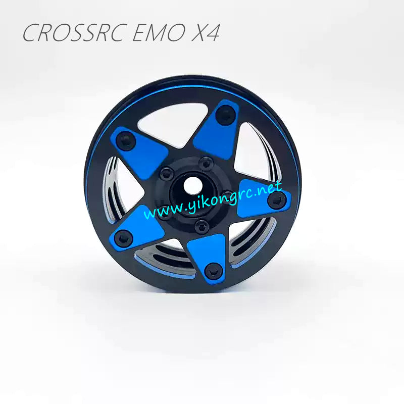 CrossRC EMO X4 Parts 1.9-inch lightweight blue five-pointed star wheel rim side