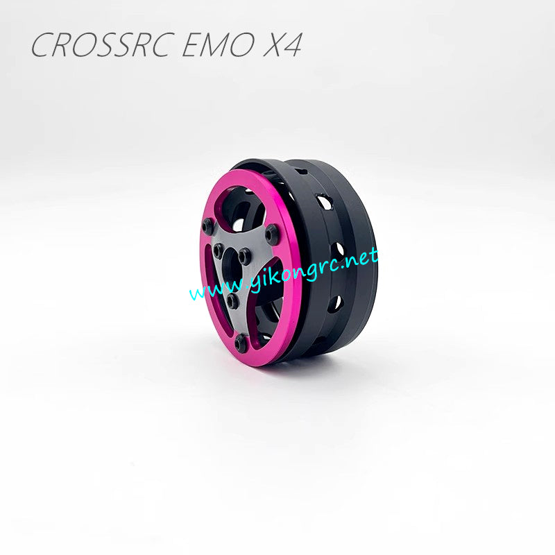 CrossRC EMO X4 Parts 1.9-inch lightweight red wheel rim stand