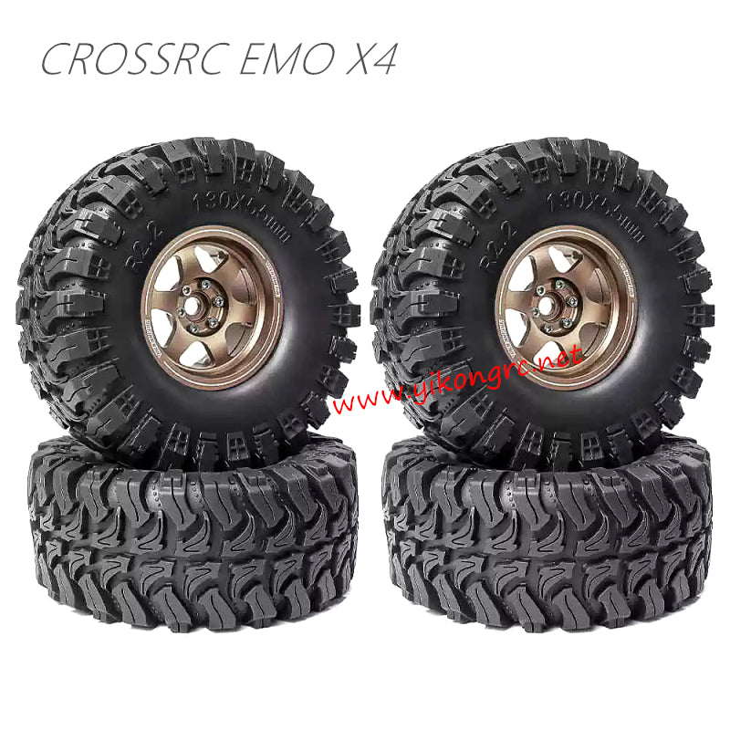 CrossRC EMO X4 Parts 2.2-inch ET37 wheel rim, tire size 130 x 55 mm bronze