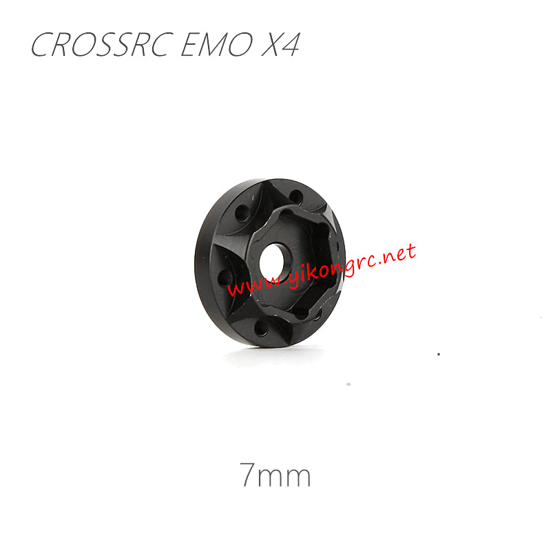 CrossRC EMO X4 Parts 7mm high-strength 7075 widened coupler Black