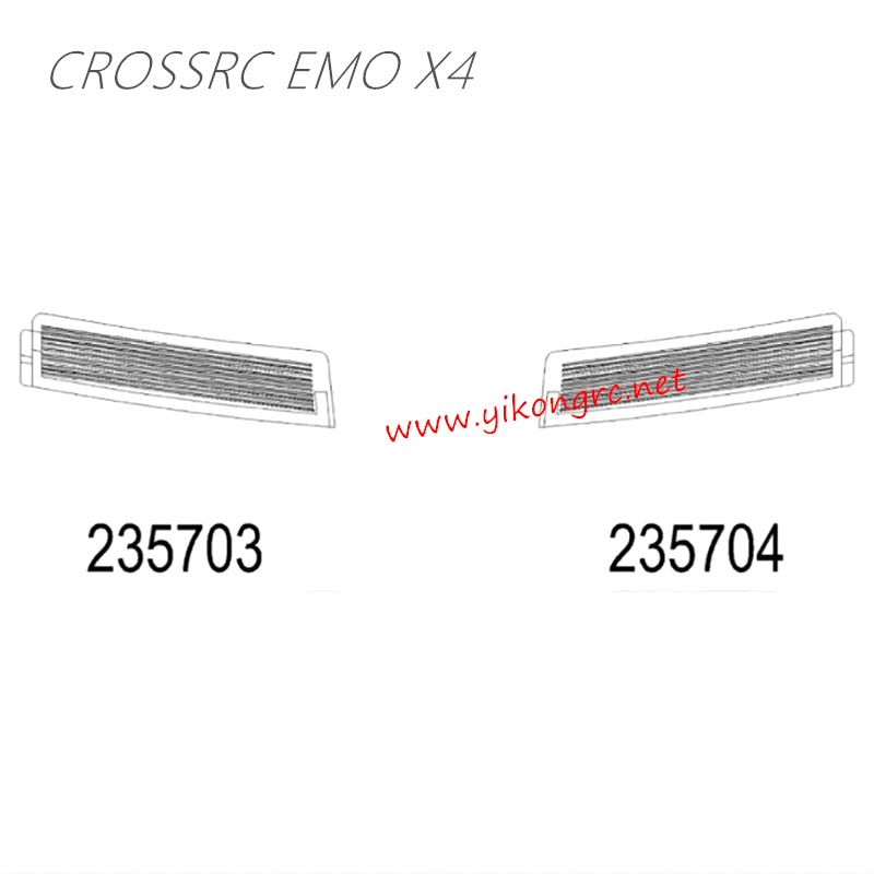 CrossRC EMO X4 Parts Front Turn Signal Lens CS-97401269