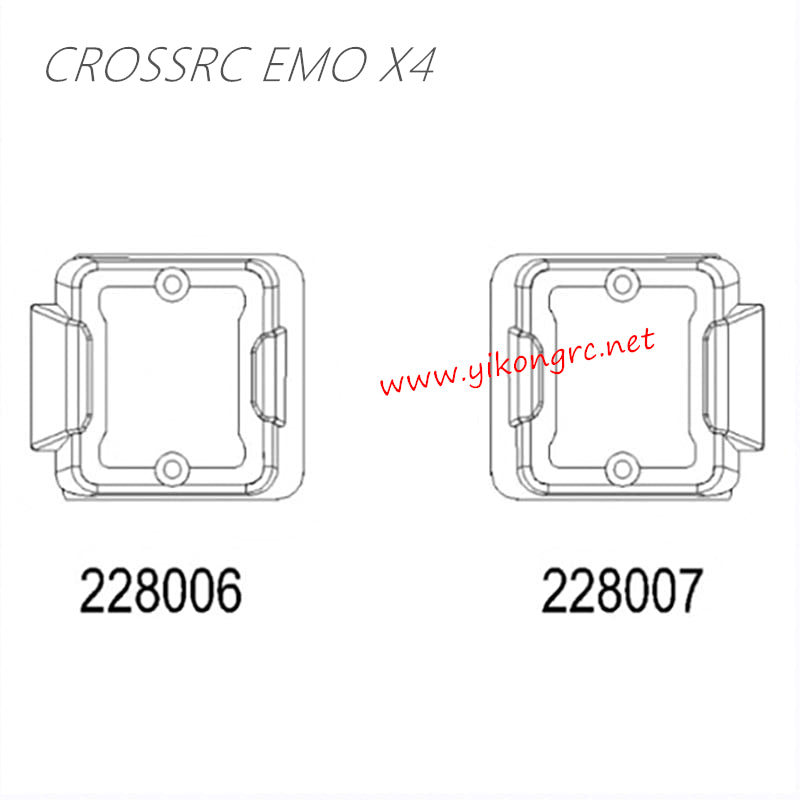 CrossRC EMO X4 Parts Rear Turn Signal Lamp Plate CS-97401270