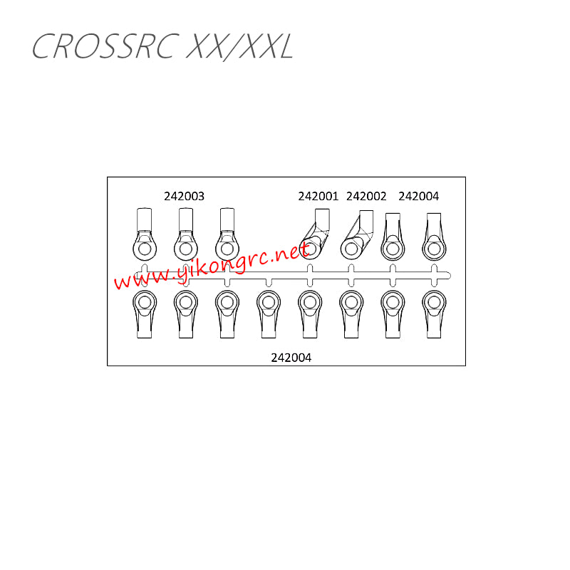 CrossRC EMO XX / XXL Parts Ball joint assembly CS-97401469