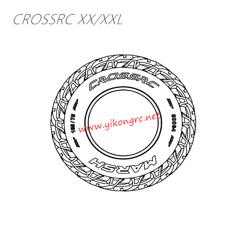 CrossRC EMO XX / XXL Parts Swamp Tire Tread V-Tread CS-97401533