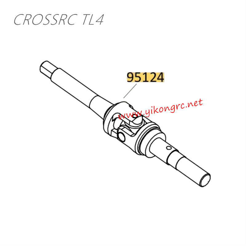 CrossRC TL4 Parts  Front axle CVD 95124 CS-97401354