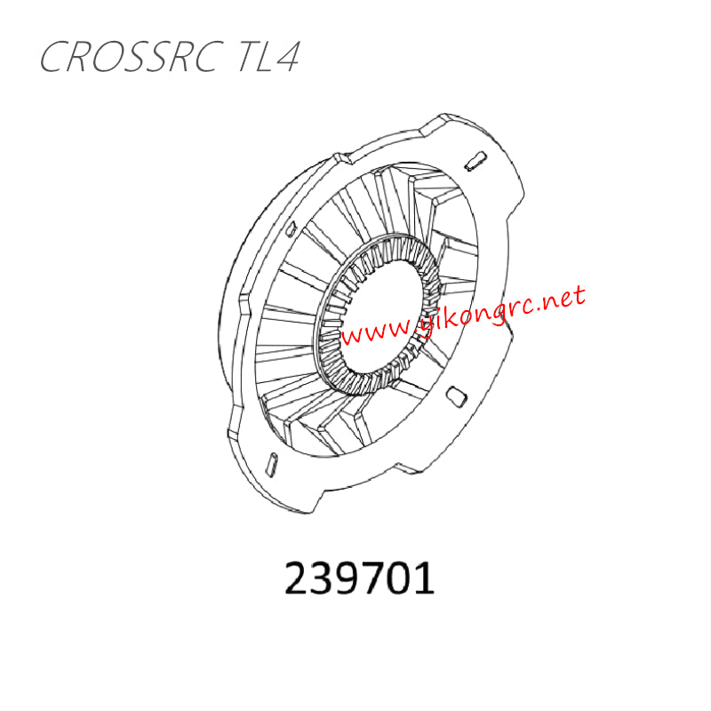 CrossRC TL4 Parts Front wheel hub cover CS-97401382