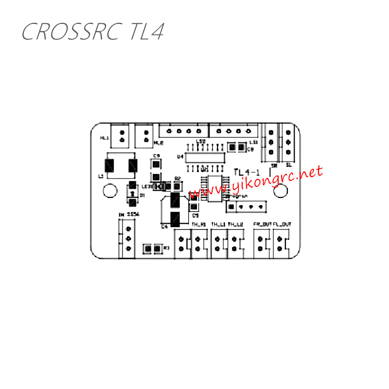 CrossRC TL4 Parts Main Light Control Board 87210 CS-97401394