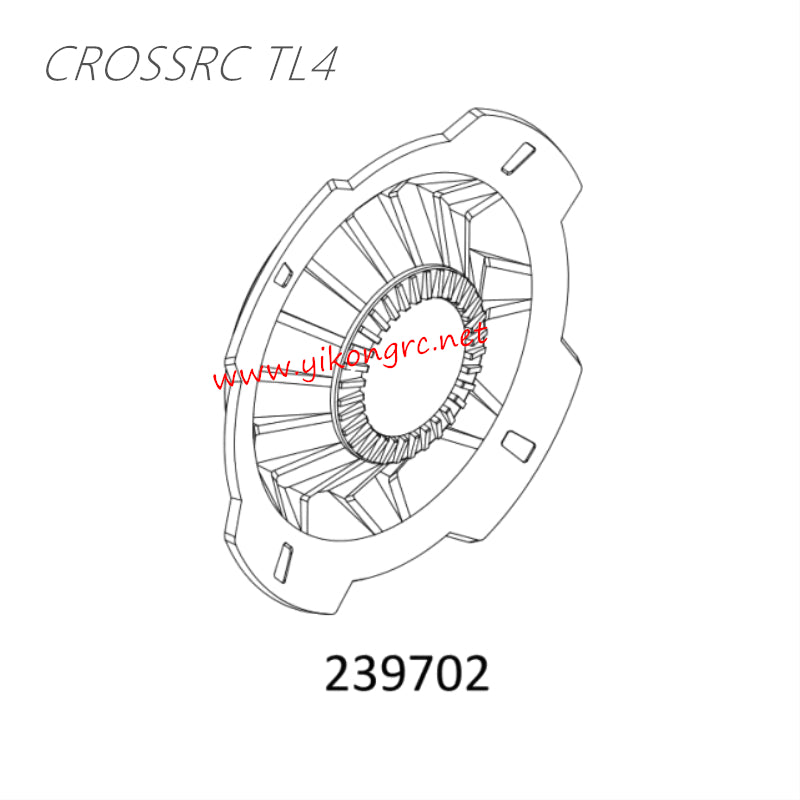 CrossRC TL4 Parts Rear Wheel Hub Cover CS-97401383