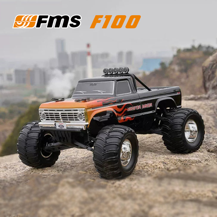 FMS F100 1/10 Brushless RC Monster Truck RTR – yikongrc