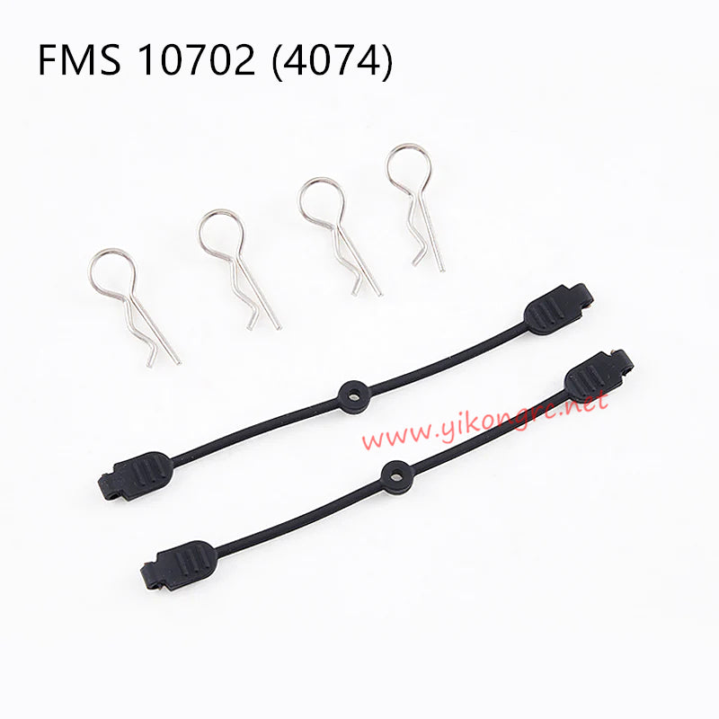 FMS U4 (4074) RC Car Parts Body Clip And Rubber Leash APSC71086