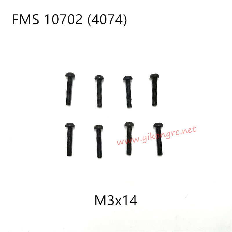 FMS U4 (4074) RC Car Parts Button Head Screws M3x14 APSC71128