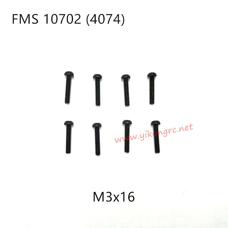FMS U4 (4074) RC Car Parts Button Head Screws M3x16 APSC71129
