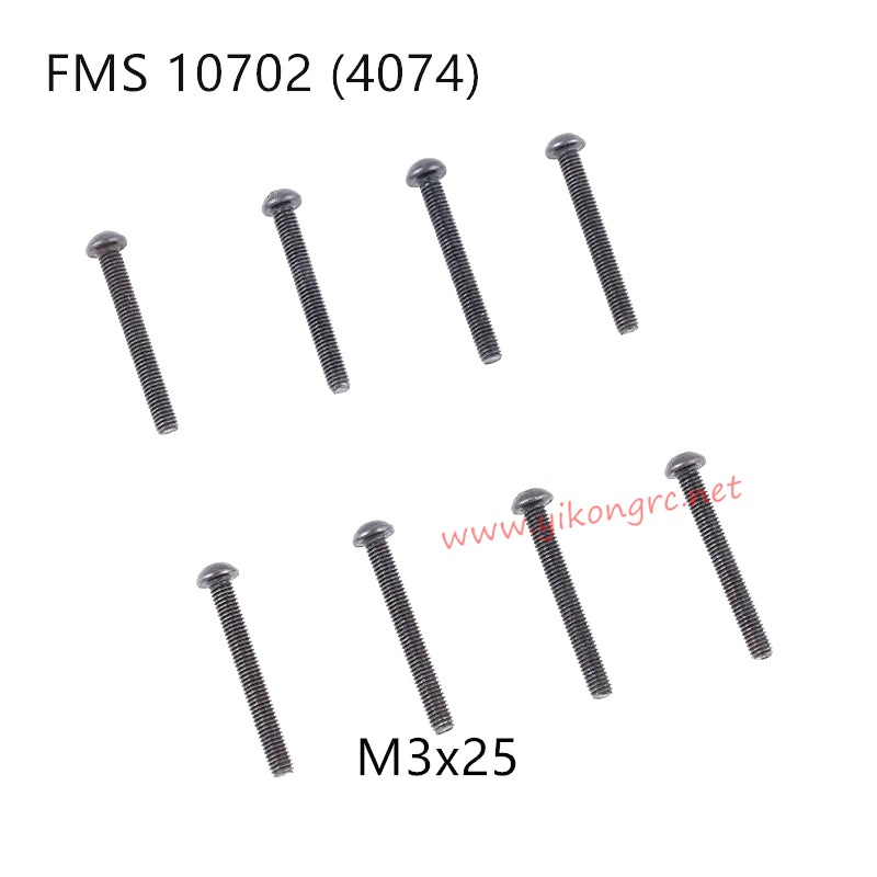 FMS U4 (4074) RC Car Parts Button Head Screws M3x25 APSC71133