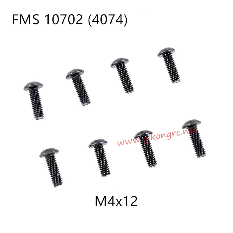 FMS U4 (4074) RC Car Parts Button Head Screws M4x12 APSC71136