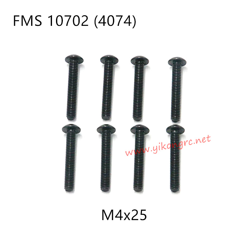 FMS U4 (4074) RC Car Parts Button Head Screws M4x25 APSC71137