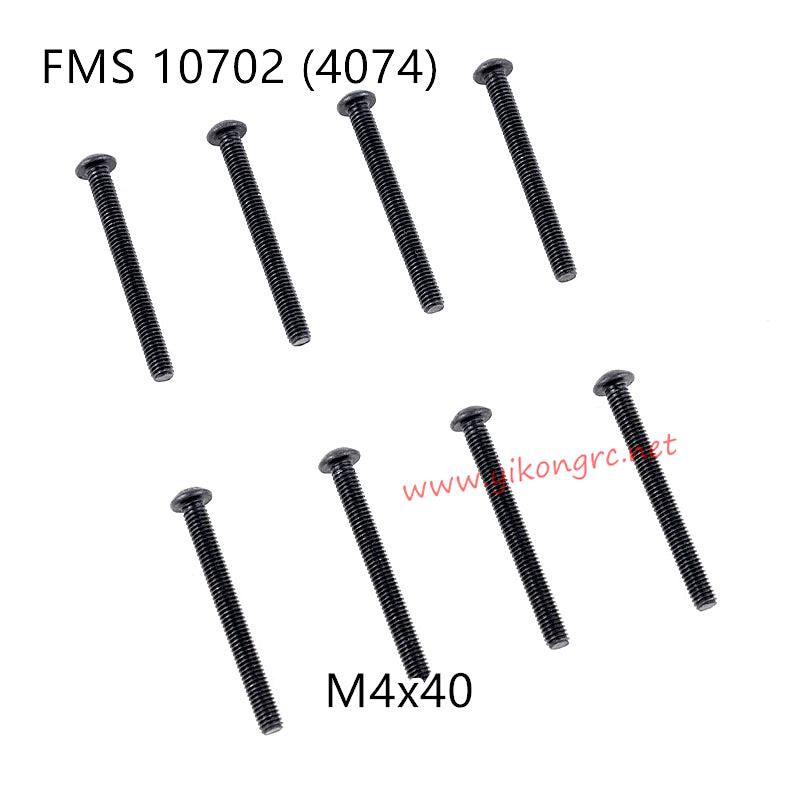 FMS U4 (4074) RC Car Parts Button Head Screws M4x40 APSC71139