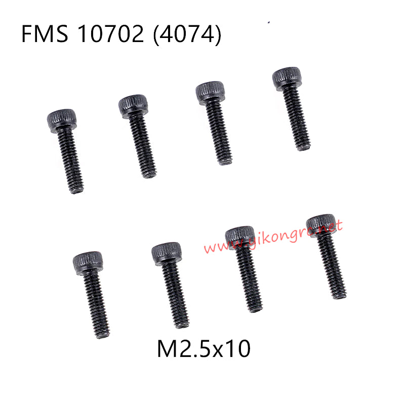 FMS U4 (4074) RC Car Parts Cap Head Screws M2.5x10 APSC71141