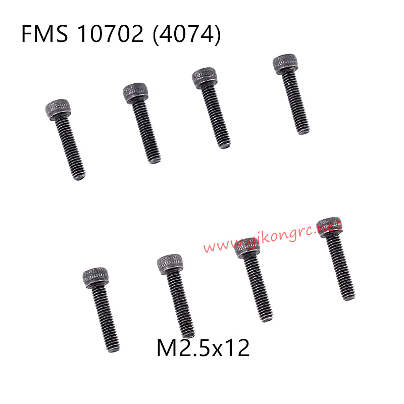 FMS U4 (4074) RC Car Parts Cap Head Screws M2.5x12 APSC71142