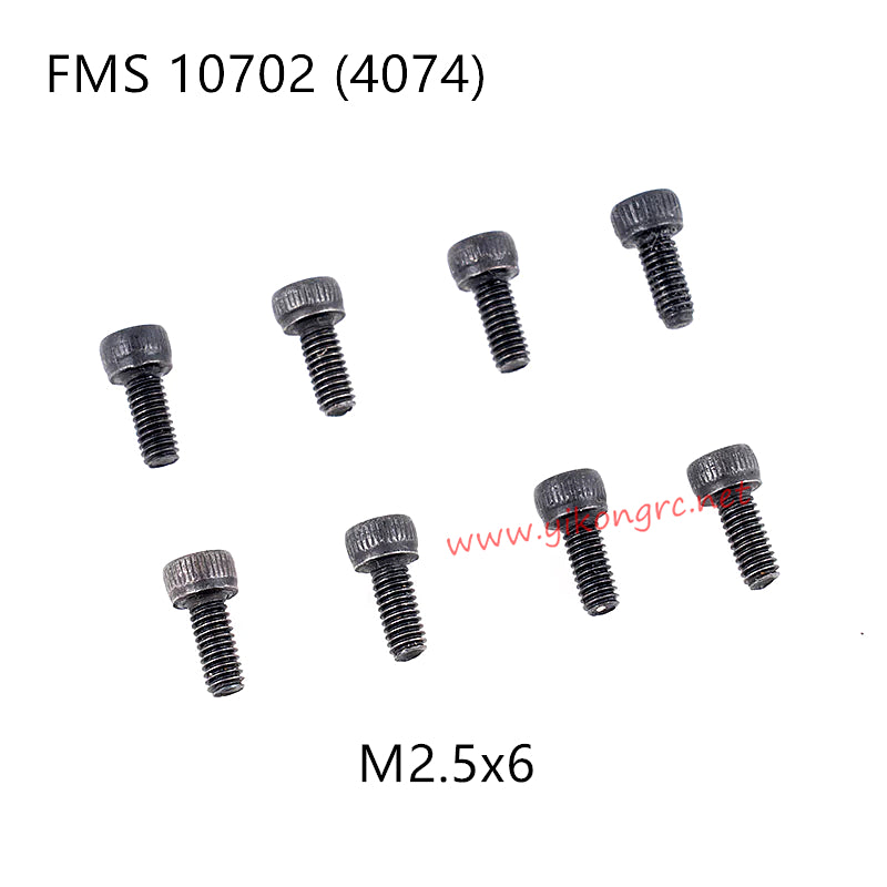 FMS U4 (4074) RC Car Parts Cap Head Screws M2.5x6 APSC71140