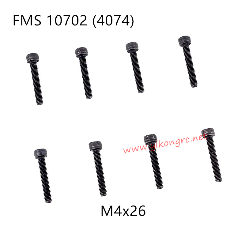 FMS U4 (4074) RC Car Parts Cap Head Screws M4x26 APSC71146