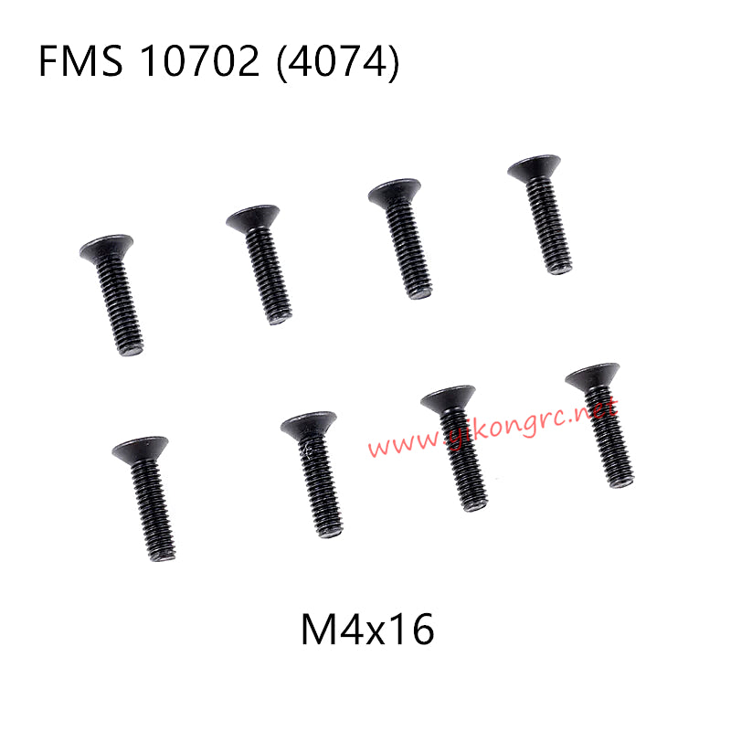 FMS U4 (4074) RC Car Parts Flat Head Screws M4x16 APSC71150