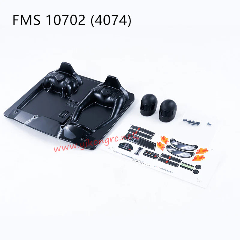 FMS U4 (4074) RC Truck Parts Cockpit (Black) APSC71219
