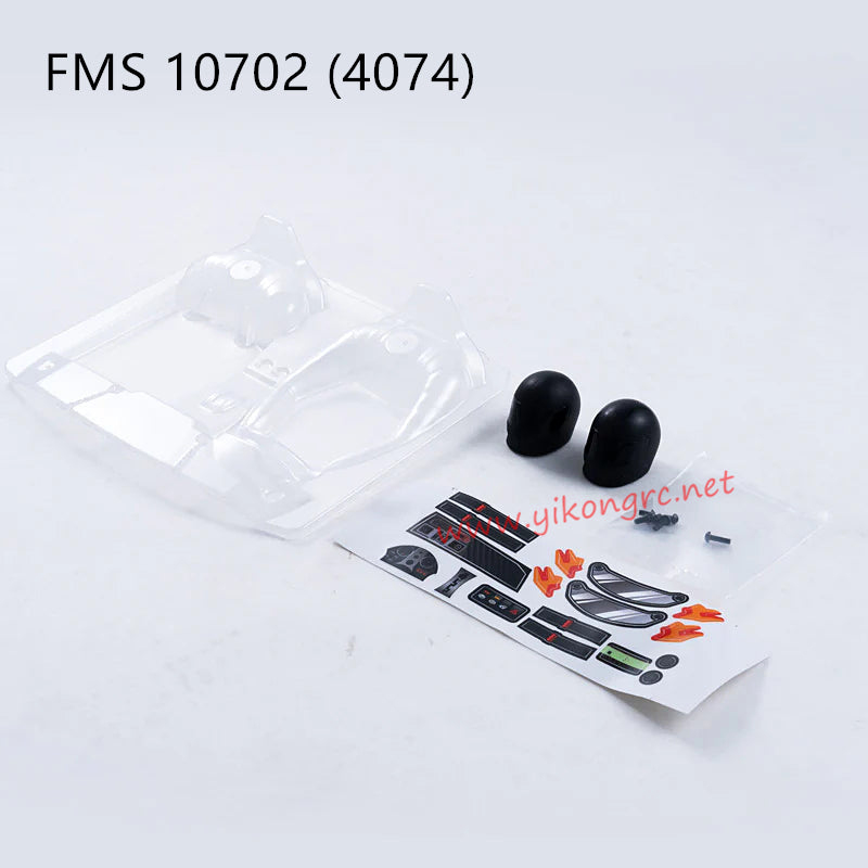 FMS U4 (4074) RC Truck Parts Cockpit (Clear) APSC71218