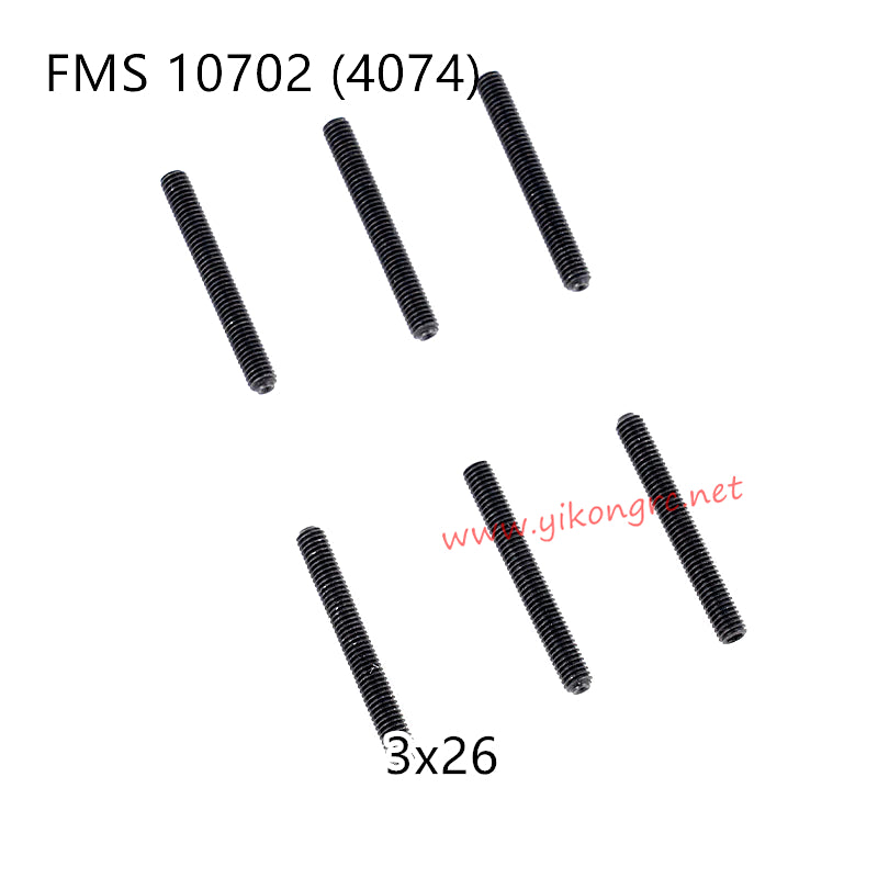 FMS U4 (4074) RC Truck Parts Headless Screws 3x26 APSC71152