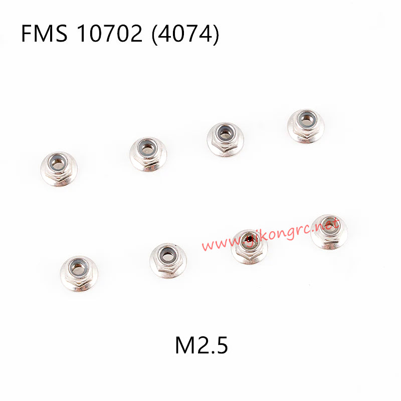 FMS U4 (4074) RC Truck Parts M2.5 Flange Lock Nuts APSC71154