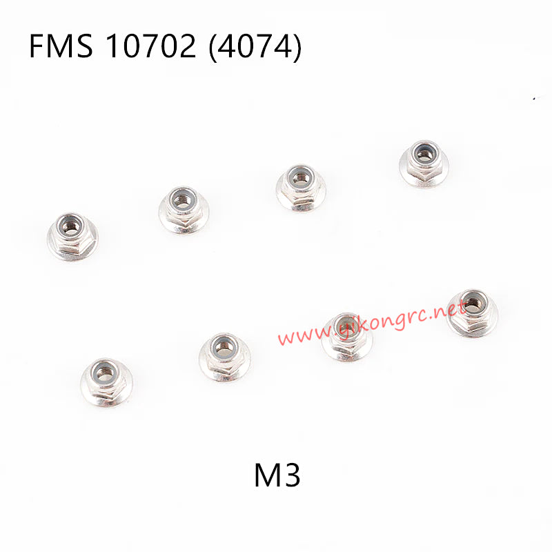 FMS U4 (4074) RC Truck Parts M3 Flange Lock Nuts APSC71155