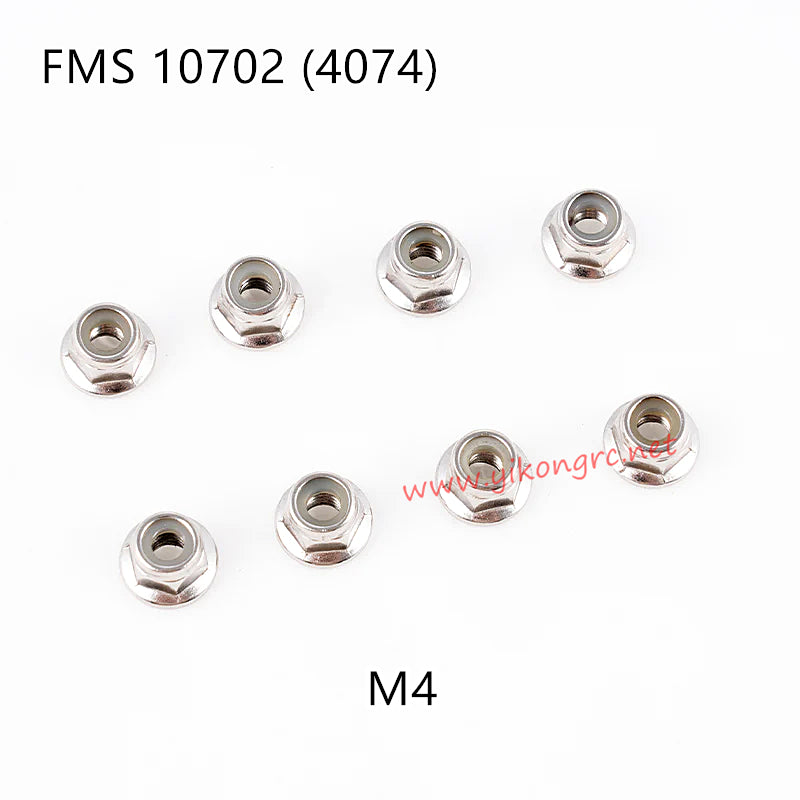 FMS U4 (4074) RC Truck Parts M4 Flange Lock Nuts APSC71156