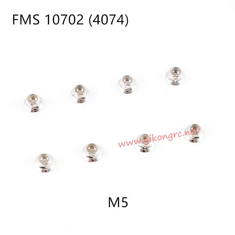 FMS U4 (4074) RC Truck Parts M5 Flange Lock Nuts APSC71157