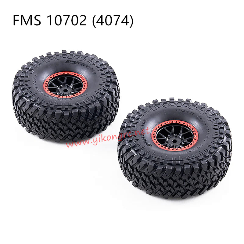 FMS U4 (4074) RC Truck Parts Replacement Wheel & Tire Set APSC71239