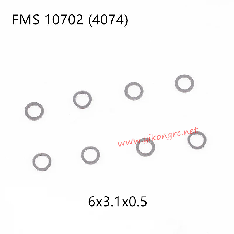 FMS U4 (4074) RC Truck Parts Shims 6x3.1x0.5 APSC71162