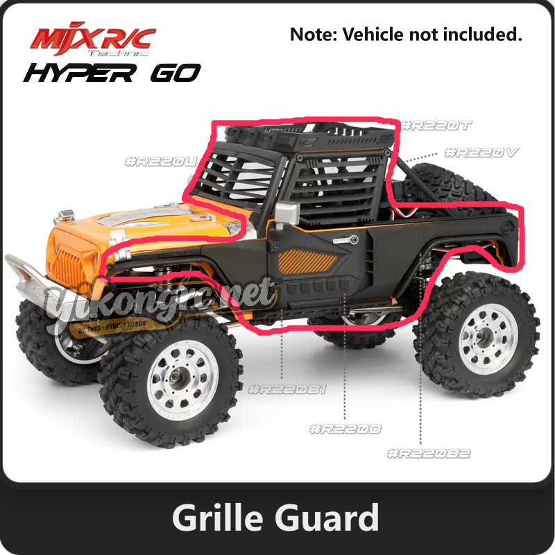 MJX Hyper Go H12Y RC Car Upgrade Parts Grille and Guard