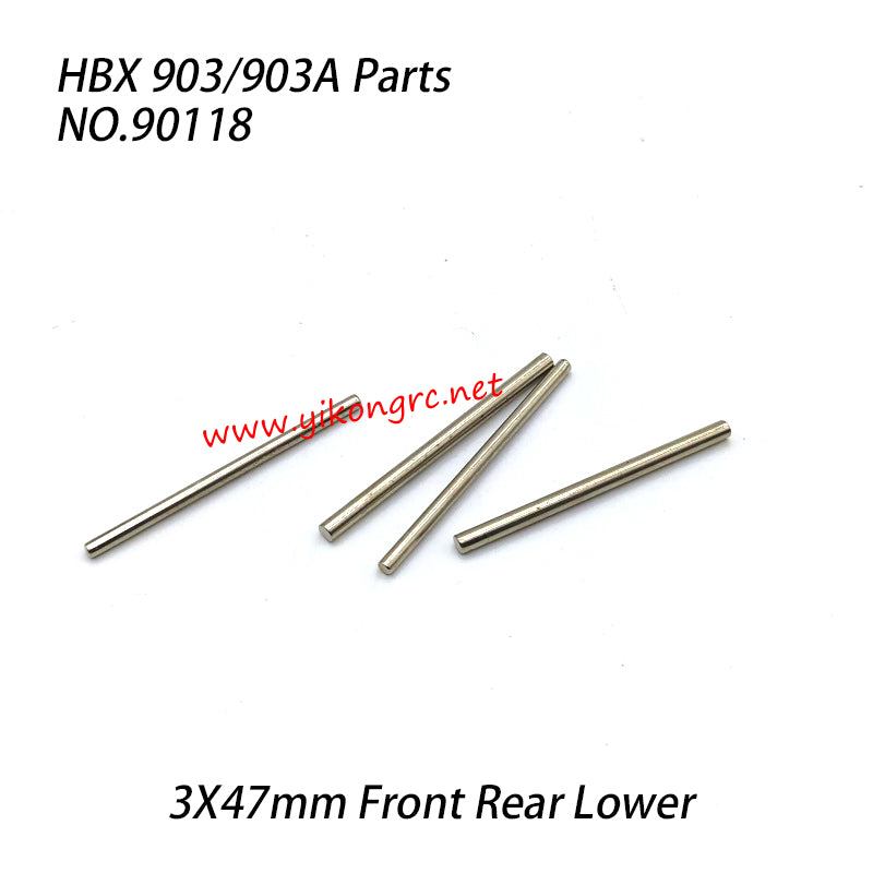 HAIBOXING 903A Parts 3X47mm Front Rear Lower Suspension Arm Inside Hinge Pins 90118
