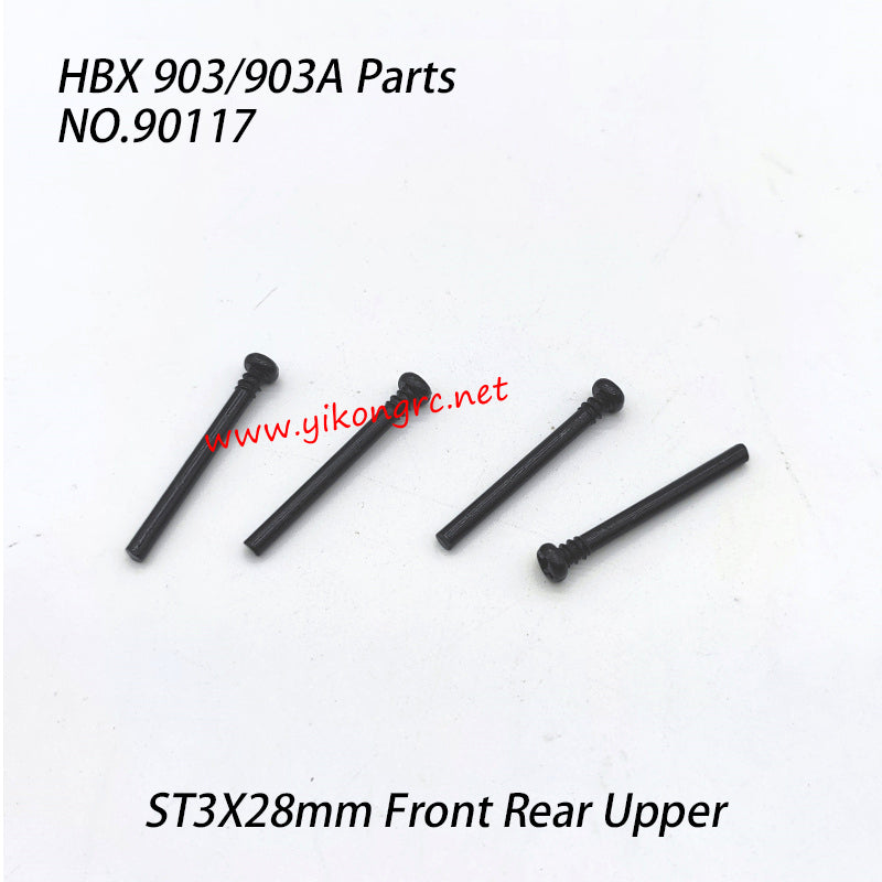 HAIBOXING 903A Parts ST3X28mm Front Rear Upper Suspension Arm Hinge Pins 90117
