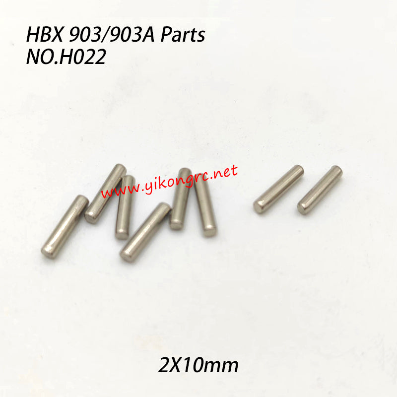 HAIBOXING 903A RC Truck Parts 2X10mm Wheel Hex Pin H022
