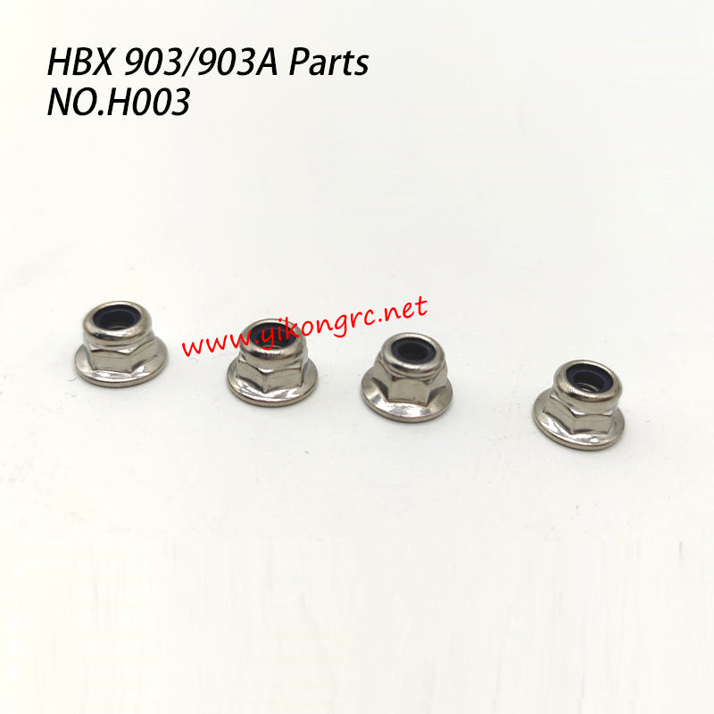 HAIBOXING 903A RC Truck Parts M4 Flange Locknut H003