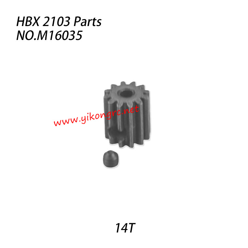 HAIBOXING HBX 2103 Parts Motor Pinion 14T M16035