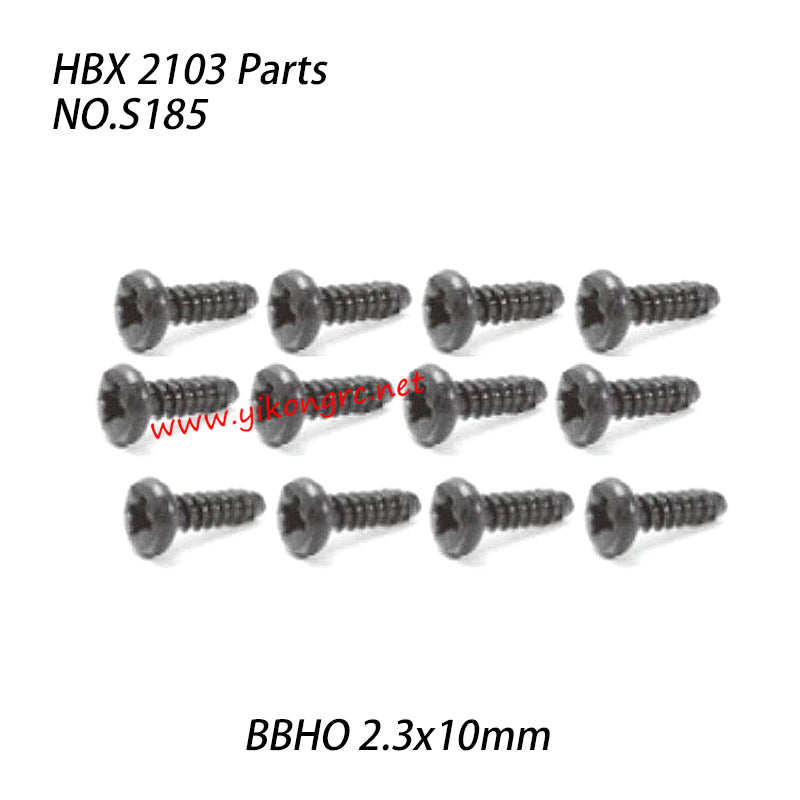 HAIBOXING HBX 2103 Parts Pan Head Self Tapping (BBHO 2.3x10mm) S185