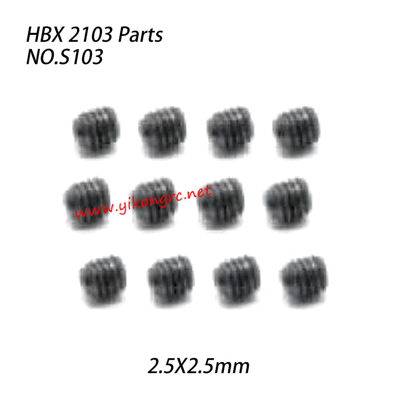HAIBOXING HBX 2103 Parts Set Screw (2.5X2.5mm) S103