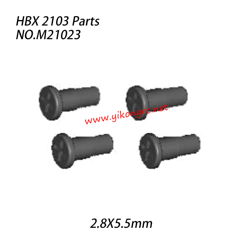 HAIBOXING HBX 2103 RC Truck Parts Steering Hub Screws (2.8X5.5mm) M21023