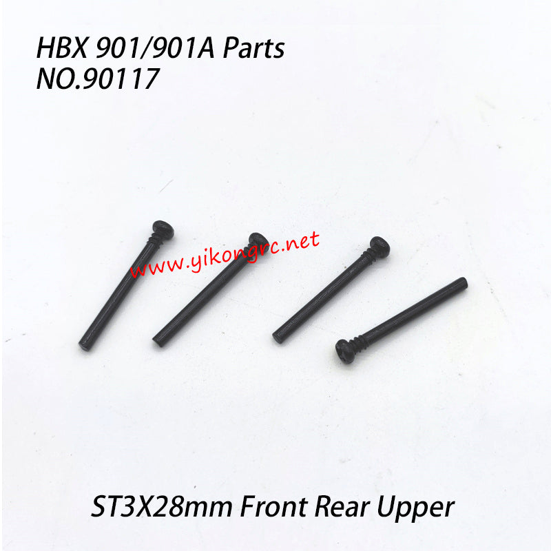 HAIBOXING HBX 901A Parts ST3X28mm Front Rear Upper Suspension Arm Hinge Pins 90117