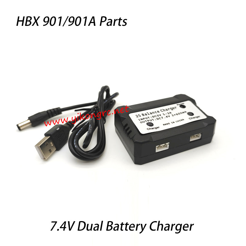HAIBOXING HBX 901A RC Car Parts 7.4V Dual Battery Charger