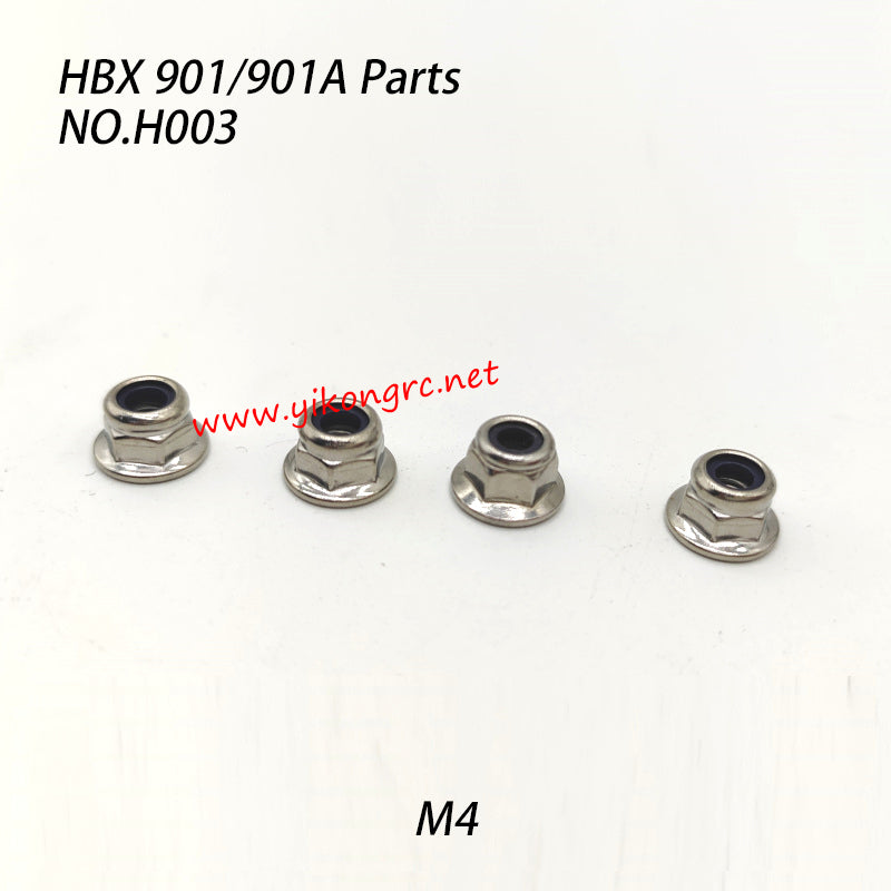 HAIBOXING HBX 901A RC Car Parts M4 Flange Locknut H003